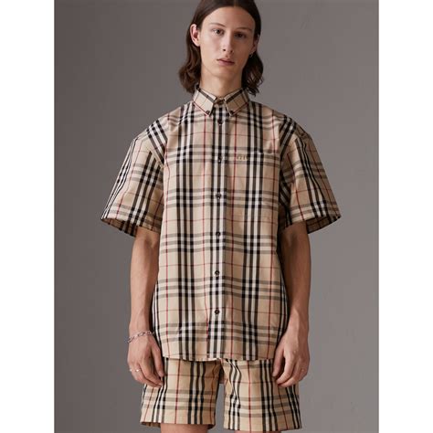 short sleeve mens burberry shirt|Burberry .